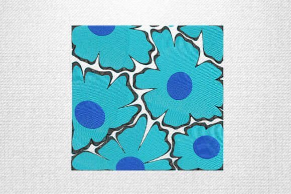Blue Retro Flower Embroidery Review for Etsy Sellers