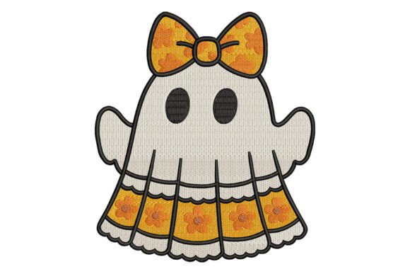 Cute Ghost Bow Embroidery Review