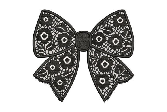 Floral Lace Bow Embroidery Design Review