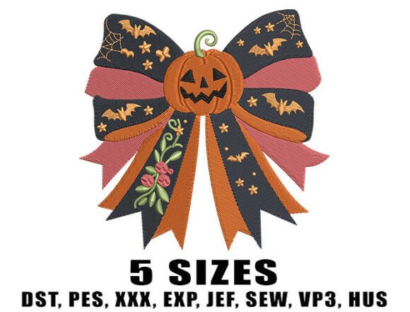 Jack-O-Lantern Ribbon Embroidery Design Review