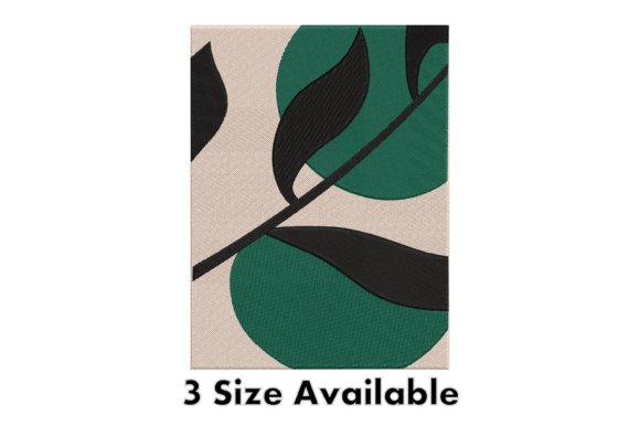 Minimal Leaf Branch Embroidery Art Review