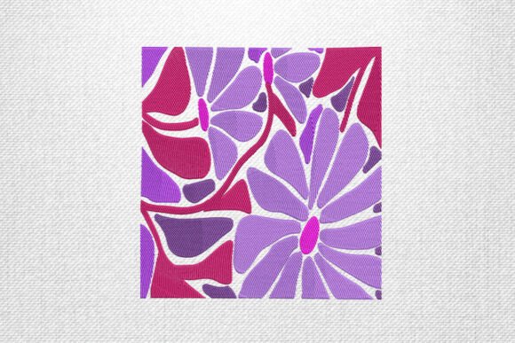 Purple Red Flower Embroidery Review