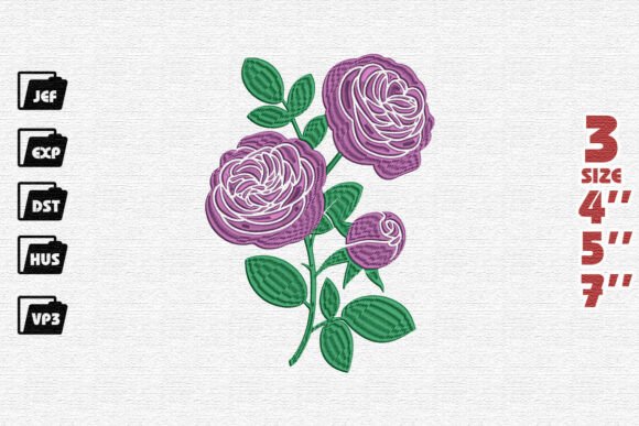 Purple Rose Bloom Embroidery Review