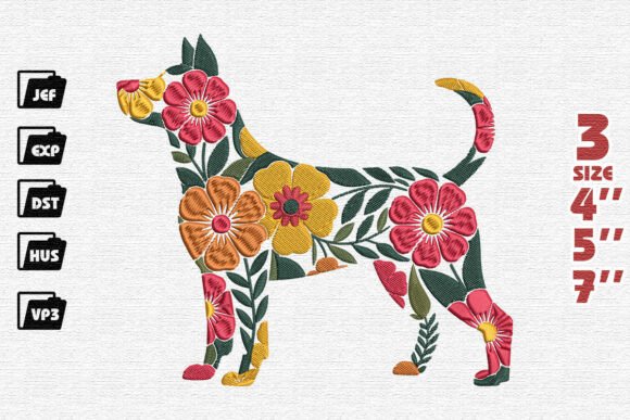 Warm-Toned Floral Dog Embroidery Review